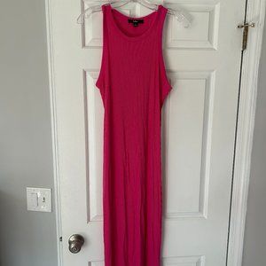 Hot Pink Midi Dress